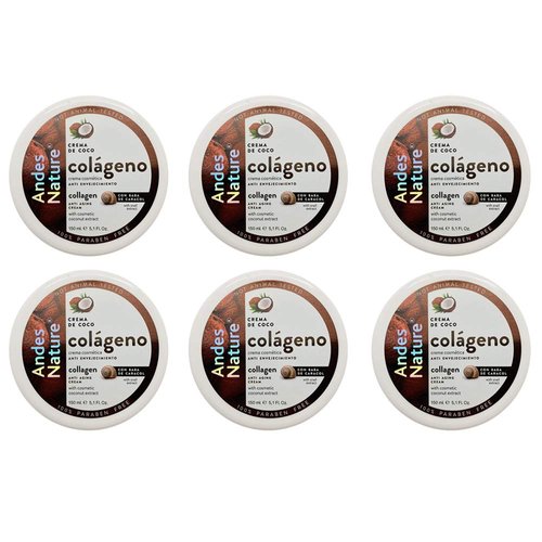 Andes Nature Cosmetic Coconut and Snail Extract Anti Aging Cream. Made with Collagen and Elastin....