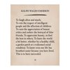 Ralph Waldo To Laugh Often and Much - Distressed Parchment Poetic Wall Art Print, This Ready to Frame Wall Art Poster Print is Good For Retro Home Office, Studio, & School Wall Decor, Unframed - 8*10”