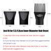 XINGZI 1Set 3PCS (Non-Universal) Professional Plastic Salon Hair Dryer Nozzle Comb Brush Attachment Concentrator Hairdressing Salon Styling Tool Special for Outer Diameter 4.5cm