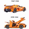 Therina Toy Cars Model Koenigsegg Jesko 1/24 Orange Alloy Collectibles Die-cast Vehicles with Sound and Light
