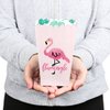 Pink Flamingo - Party Like a Pineapple - Tropical Summer Party Favor Popcorn Treat Boxes - Set of 12