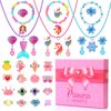 Little Girl Jewelry Rings Toys in Box, Adjustable Rings for Kids, 30 PCS Cute Costume Jewelry Princess Party Favors Birthday Easter Christmas Valentines Gifts for 3 4 5 6 7 8 9 Year Old Girls