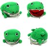Bestmaple Frog Wallet Anime Cartoon Wallet Coin Purse Manga Flannel Wallet Cute Funny Plush Toy (Anime Frog)