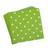 Disposable Green Polka Dot Napkins - 100 Count Birthday Party Paper Napkins 13x13inch