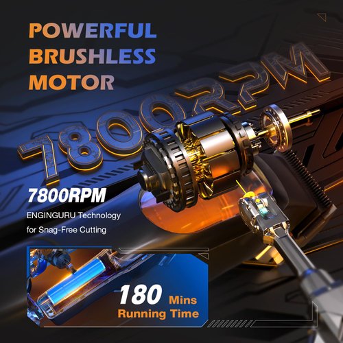 Professional Hair Clippers for Men- High Torque Brushless Motor with Diamond-Like Carbon Coating Ceramic Blade, Mens Cordless Hair Clippers Set for Barbers with Charging Base