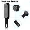 3 Pack Hair Cutting Combs Barber Combs Blending Comb Fine Tooth Styling Comb Heat Resistant Flat Top Comb for Home Salon Barber (Black)