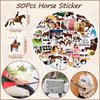 Winrayk 110Pcs Horse Birthday Party Favors Supplies Non-Woven Gift Bags Horse Figurine Make Your Own Stickers Horse Gifts Toys Kids Western Cowboy Cowgirl Animal Horse Birthday Party Supplies Decor