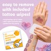 Savvi - 25 Henna Temporary Tattoos: Skin-Safe Ink, Box Set Includes Tattoo Remover Wipes, Great for Parties or Everyday Wear, Gifts for Boys and Girls Ages 4-12+ [5 sheets, 25 count]