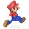 Jakks Pacific Year 2016 World of Nintendo Super Mario Series 2-1/2 Inch Tall Figure - Running MARIO with Display Stand