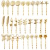 inSowni 30 Pack/15 Pairs Light Gold Retro Vintage Metal Bobby Pins Hair Clips Barrettes Accessories for Women Girls