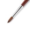 Rolabling Professional Red Wooden Nail Brush Kolinsky Sable Hair Nail Tool Acrylic Nail Art Brush (Size 12)