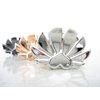 Generic Rose gold or silver metal heart hair claw clip jaw clip (Primary color: Silver), 1 Count (Pack of 1)