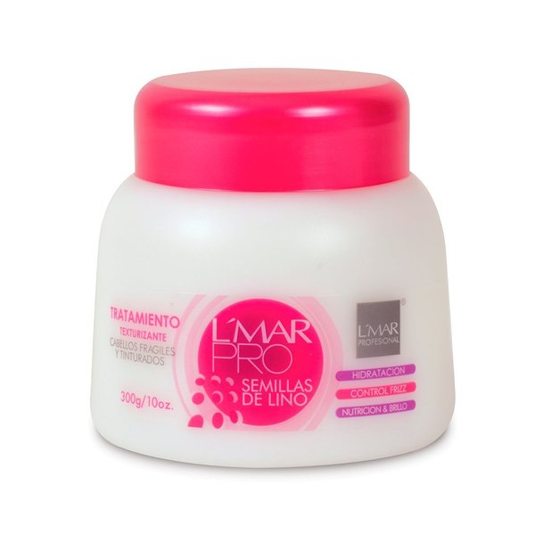 Lmar | Hair Treatment Pro Frizz Control - Nutricion- Shine For Weak and Damaged Hair Flax Seeds | L'mar Tratamiento Texturizante Semillas De Lino Texturizador 10.1 Ounces - 300 Mililiter