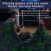 Glow in The Dark Blanket Game Controller Throw Blanket, Toys for Kids Boyfriend, Boys Teen Soft Cozy Gaming Blanket Gamer Gifts Game Decor Blankets for Home Bedroom 50"x60"