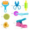 Dough Tools for Kids, 41Pcs Dough Toys Include Play Food Molds - Cupcakes, Ice Cream, Burger, Fries, Noodle, Play Bulk Pack with Roller, Cutters, Scissor, Dough Mat and Storage Bag Gifts (Tools)