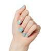 KISS imPRESS No Glue Mani Press-On Nails, Mini, Eternity', Medium Blue, Short Size, Squoval Shape, Includes 30 Nails, Prep Pad, Instructions Sheet, 1 Manicure Stick, 1 Mini File