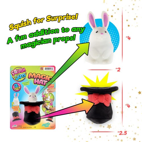 JA-RU Mini Rabbit Squishies (1 Fidget Toys) Cute Animal Squishy Toys for Kids. Mochi Squishy Stress Balls. Bulk Party Favors, Treasure Box Prizes, Easter Basket Stuffers. 4413-1