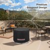 Porch Shield UV-Resistant Solo Stove Yukon Cover - Waterproof Patio Fire Pit Cover Round 28 inch Fits for Solo Stove Yukon, Black