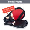 VISEMAN Table Tennis Racket Cover, Ping Pong Paddle Case, Portable Waterproof Table Tennis Bat Bag to Hold 2 Paddles 5 Balls