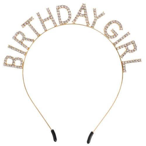 Thinp Birthday Girl Headband,Birthday Headband Birthday Crown Birthday Headband for Women Rhinestone Birthday Crowns Birthday Crown for Girls Birthday Party Decorations Happy Birthday Decorations