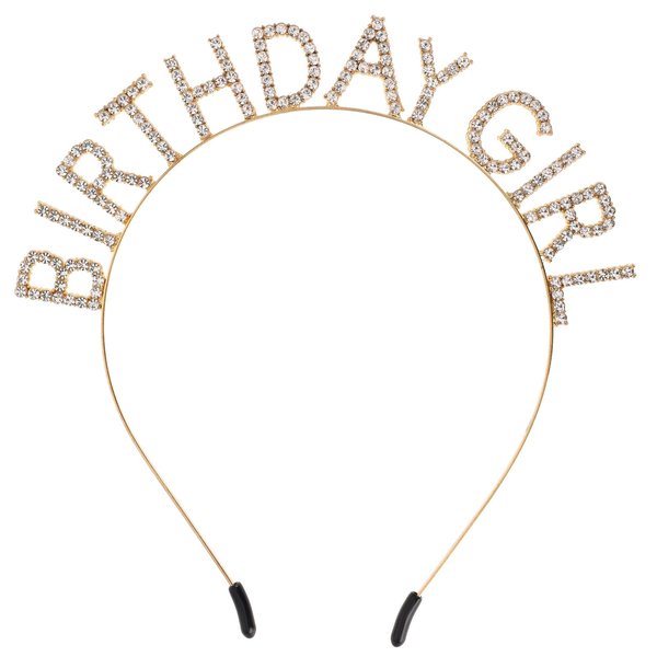 Thinp Birthday Girl Headband,Birthday Headband Birthday Crown Birthday Headband for Women Rhinestone Birthday Crowns Birthday Crown for Girls Birthday Party Decorations Happy Birthday Decorations
