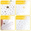 Kistreao Glitter Freckles Face Tattoo 6Pcs Sparkle Freckles Face Stickers Snowflake Star Freckles Face Makeup Patches Gold Eyes Face Temporary Tattoos for Women Girls Christmas Party Supplies (B)