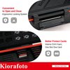 Kiorafoto 36 Slots SD MSD Memory Card Case Holder Water-Resistant Anti-Shock Storage Organizer for 21 SD SDHC SDXC Memory Cards or Switch Game Cards & 15 Microsd TF MSD Cards *2024 Vertical Style