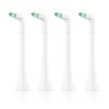 Interdental Replacement Toothbrush Heads for Philips Sonicare Click-on Brush Head System, for Cleaning Braces/Between Teeth/Back Teeth (4-Pack, White)