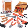 Kids Tool Set,MAGIC4U 26PCS Toddler Tool Set with Tool Bag,8 Tools Equipements,Pretend Play Construction Kits for Kids Age 3-6 Years Old,Toddler Boy Toys