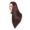 Headfix 26"-28" Long Hair Mannequin Head Synthetic Fiber Hair Hairdresser Practice Styling Training Head Cosmetology Manikin Doll Head with Clamp (6F1919LB0420)