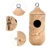 Hummingbird House for Outside Hanging,Wooden Humming Bird Nest 3 Pcs with Hemp Ropes (MI3723)