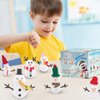 12 Pack Build a Snowman Kit Snowman Crafts, Modeling Clay Snowman DIY Kit for Kids, Christmas Stocking Stuffers for Kids, Christmas Crafts Xmas Gift (Build Snowman Kit)
