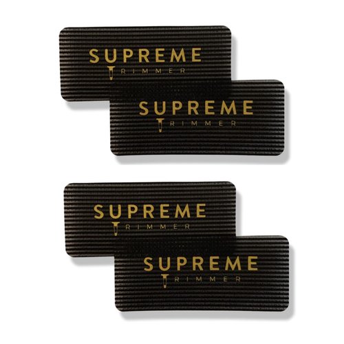 BARBER GRIPPERS by SUPREME TRIMMER – Salon & Barber Hair Holder for Men & Women – Hair Clips for Styling and Hair Cuts - SHG3000 Black Rectangle 2PK