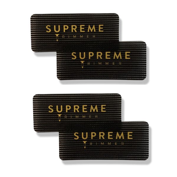 BARBER GRIPPERS by SUPREME TRIMMER – Salon & Barber Hair Holder for Men & Women – Hair Clips for Styling and Hair Cuts - SHG3000 Black Rectangle 2PK