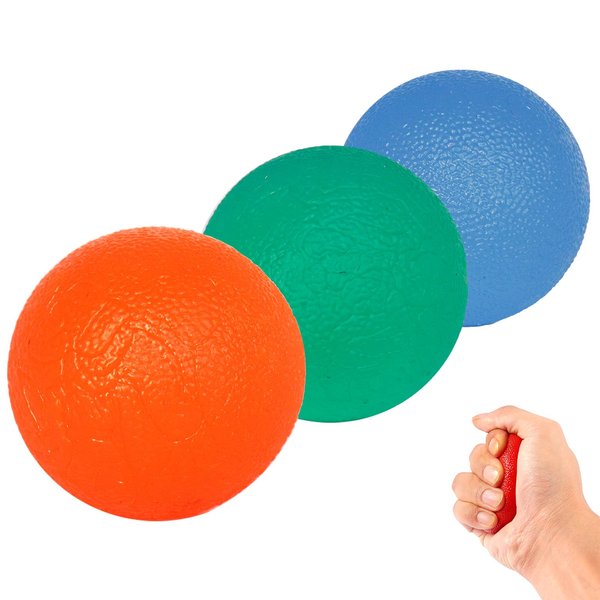 Strеss Relief Balls, Squeeze Exercise Stress Balls, Gel Hand Balls for Arthritis Hand,Finger,Grip Strengthening and Stress Relief (Round)