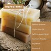 SHE MADE Saffron Turmeric Hand Soap Bar for Face & Body Cleanser (3.5 oz) - Luxurious Natural Cleansing, Smooth Skin Moisturizing - Men and Women Handmade Bath Soap for All Skin Types