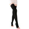 TOFLY® Medical Thigh High Compression Stockings for Women & Men (Pair), Opaque Open Toe 15-20mmHg Graduated Compression Hose, Medical Compression Stockings Support for Varicose Veins, Edema,Black XXL