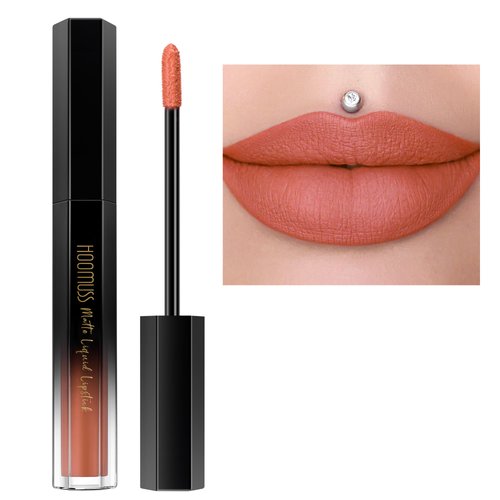 HOOMUSS Cinnamon Lipstick Long Lasting, Matte Liquid Lipsticks for Women Non Transfer Smudgeproof...