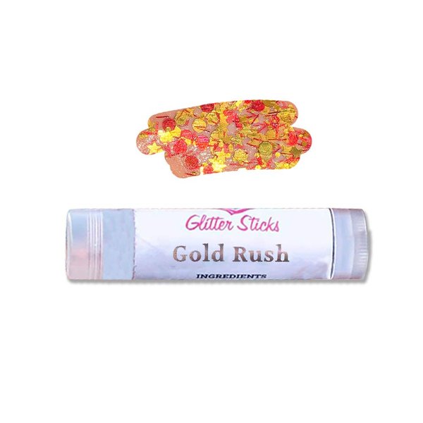 Creative Faces Chunky Glitter Stick - Gold Rush, Easy to Apply, Cosmetic Grade Polyester Glitter (3.5 gm/4.5 ml), Great to Sparkle up Your Face, Body, Hair & Face Paint Designs