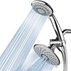 Hotel Spa 1831 30-Setting Ultra-Luxury 3 way Rainfall Shower-Head/Handheld Shower Combo by Top Brand Manufacturer. Choose from 30 full and combined water flow patterns! , 6 Inch , Chrome