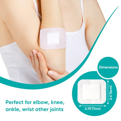 General Medi Sterile Island Dressing Bordered Gauze – 100 Count, 2.4" x 2.75" Gauze Pads, Wound Care Pad with Adhesive Border - Sterile, Soft & Highly Absorbent Medical Grade Dressing Pad