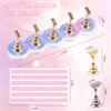 ANGNYA Nail Stand for Press on,2 Set Aurora Nail Holder for Painting Nails Press on Nail Stands Fake Nail Stand with 96 Pcs Reusable Sticky Putty for Nail Art Display Home & Salon Use