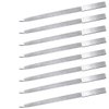 Terberl 8 Pack Diamond Nail File Metal Nail File, Stainless Steel Double Side Nail File for Salon Home and Travel Men Women(7 Inch)