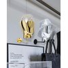 CHADWICK Mannequin Head Wall Mount Wig Stand, Chrome Wig Holder, Hanging Wig Stand, Hat Display Stand, 20 Inch Manikin Head Block for Wigs, Hats, Headwear, Luxury Look at Home, Salon, Head Swivels