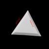 MIOBLET 10Pcs White Plastic Triangle Tray Nail Art Rhinestones Gems Crystal Beads Sorting Tray Manicure Tool