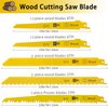 36PCS Reciprocating Saw Blades LEILUO Pruning Saw Blade for Wood Metal Plastic Sawsall. Blades Set fit DeWalt Bosch Makita Milwaukee Porter-Cable Ryobi Ridgid Black&Decker Skil Craftsman