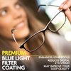 Prospek Blue Light Reading Glasses, ARCTIC (No Magnification) for Women and Men, Anti Glare Clear Lens, High Optical Quality Lenses