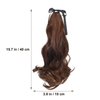 Black Hair Ponytail Extension 15.7 Curly hair extension ponytail for Women Drawstring Tails, Natural Looking Human Hair Extensions Synthetic Hairpiece 3D Ponytail Extension