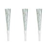 Unique Prismatic Horns (6 Count) - Eye-Catching Design & Dazzling Silver Plastic Party Horns, Perfect For Celebrations, Birthdays & New Year's