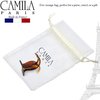 Camila Paris NV06 French Hair Clip for Women, Brown 3 Teeth Ponytail Holder, Girls Hair Claw Clips Jaw Fashion Durable Styling Hair Accessories for Women, Strong Hold No Slip Grip, Made in France